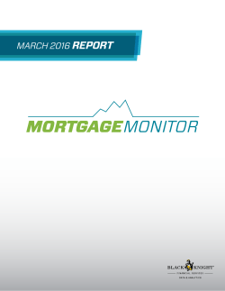 MONITOR MORTGAGE - Black Knight Financial Services