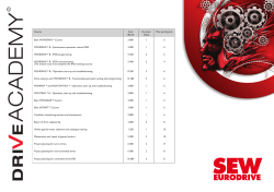 Basic MOVIDRIVE &reg; Course 2 800 1 6 MOVIDRIVE &reg; B