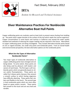 Diver Maintenance Practices For Nonbiocide Alternative Boat Hull