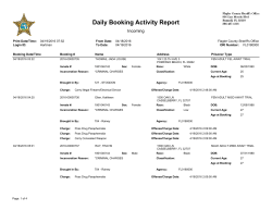Daily Booking Activity Report
