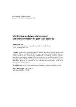 Interdependence between labor market and unemployment in the