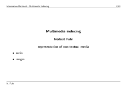Multimedia indexing