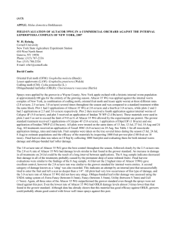 FIELD EVALUATION OF ALTACOR 35WG IN A COMMERCIAL