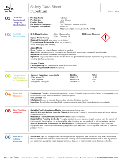 Safety Data Sheet rubidium
