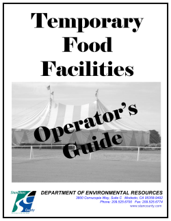 Temporary Food Facilities