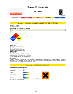 Copper(II) phosphate - Santa Cruz Biotechnology