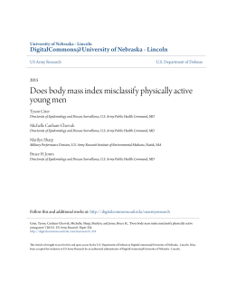 Does body mass index misclassify physically active young men