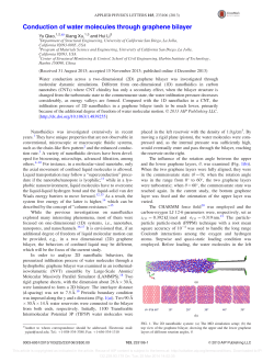 Conduction of water molecules through graphene bilayer
