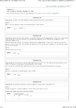 MasteringPhysics: Assignmen