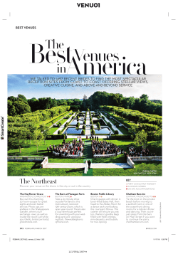 Brides Magazine Best Venues in America 2017 Cannon Green