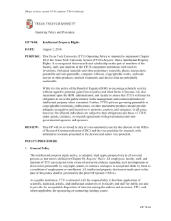 Operating Policy and Procedure OP 74.04: Intellectual Property