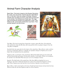 Animal Farm Character Analysis