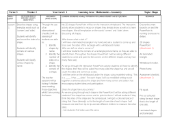 3 Weeks: 2 Year Level: 1 Learning Area