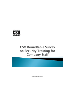 Staff Training Survey