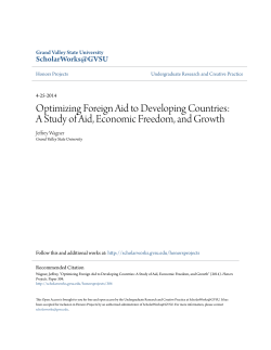 A Study of Aid, Economic Freedom, and Growth