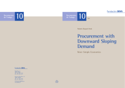 Procurement with Downward Sloping Demand