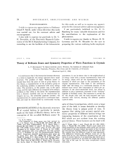 Theory of Brillouin Zones and Symmetry Properties of Wave