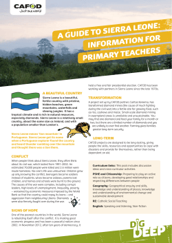 Guide to Sierra Leone