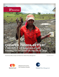 CHEAPER, FASTER, BETTER? a case study of new