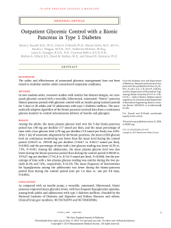 Outpatient Glycemic Control with a Bionic Pancreas in Type 1