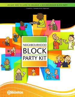Neighbourhood Block Party Kit