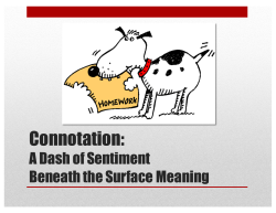 Connotation - stony brook cs
