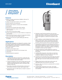 Clean Agent Hand Portable Extinguishers