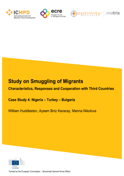 Study on Smuggling of Migrants. Characteristics