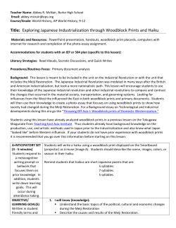 Exploring Japanese Industrialization through