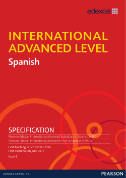 Specification | PDF 969.5 KB | 25 April 2016 - Edexcel
