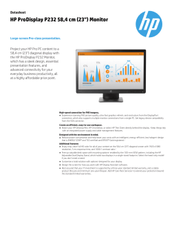 HP ProDisplay P232 58,4 cm (23") Monitor