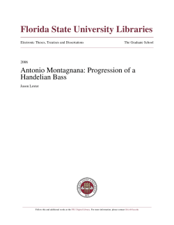 Antonio Montagnana: Progression of a Handelian Bass