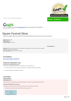 Square Pyramid Slices