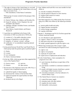 Progressive Practice Questions - Chenango Forks Central School