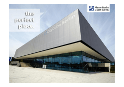 Plans of the new congress and exhibition venue