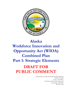 (WIOA) Combined Plan Part 1