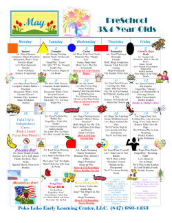 Preschool - Poko Loko Early Learning Centers