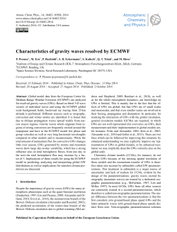 Characteristics of gravity waves resolved by ECMWF