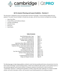 Qt Pro System Planning and Layout Guideline
