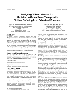 Designing Wiimprovisation for Mediation in Group