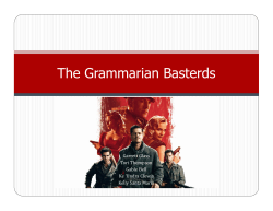 The Grammarian Basterds