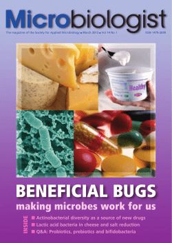 beneficial bugs - Society for Applied Microbiology