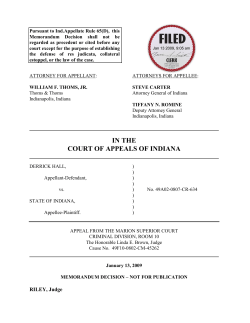 Derrick Hall v. State of Indiana