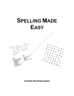 spelling made easy - Everyday Education