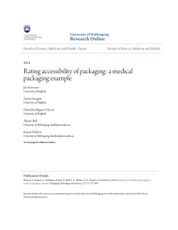 Rating accessibility of packaging: a medical packaging