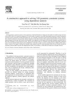 A constructive approach to solving 3