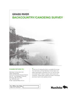 Grass River canoe route survey