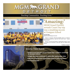 October 2016 - MGM Grand Detroit