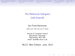 The Relational Syllogistic (and beyond)