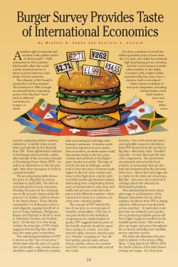 burger survey provides taste of international economics